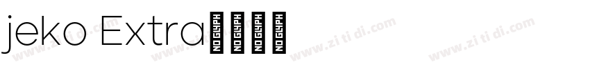 jeko Extra字体转换